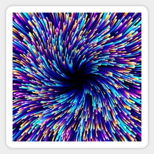 Fluorescent Spiral Lights Sticker